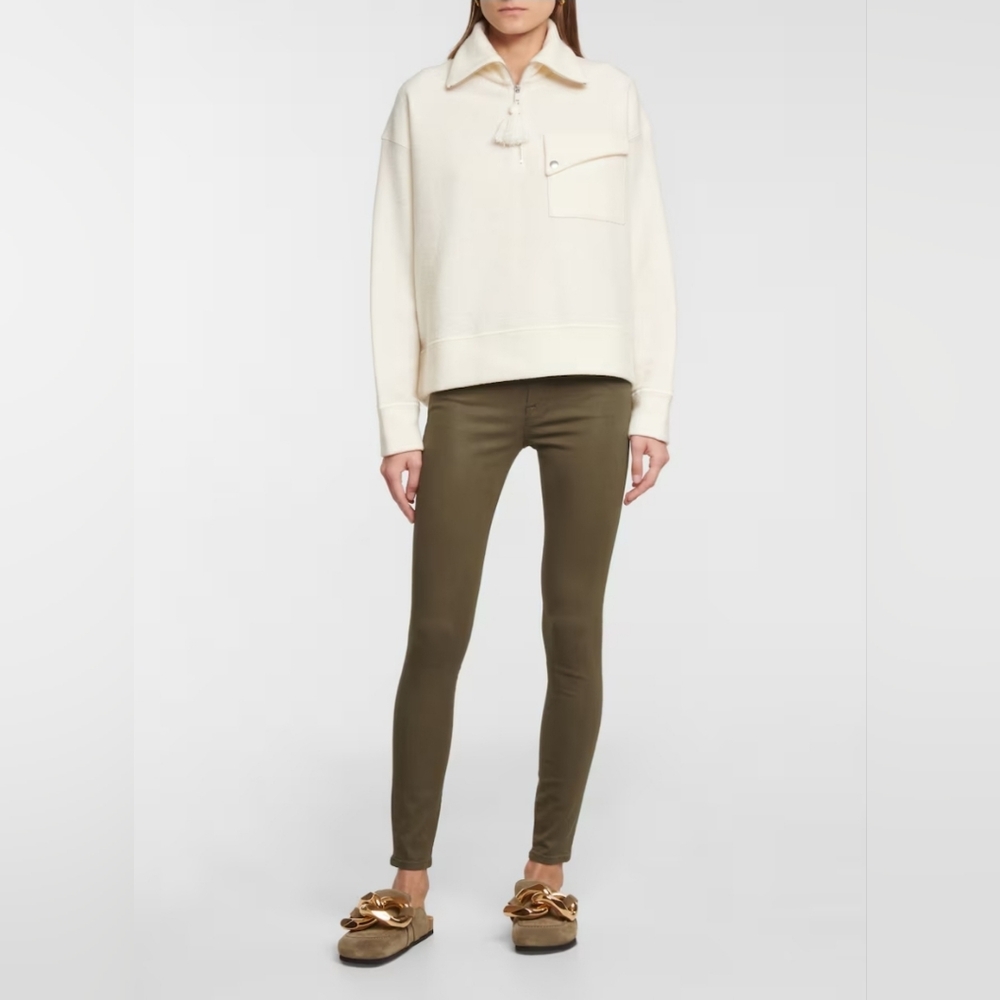 Frame le Skinny de Jeanne Jeans In Surplus Olive Green  size 27